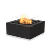 The EcoSmart Fire Base 30 Graphite propane fire pit features a glass wind guard, ensuring flame stability in outdoor environments. Its graphite-colored concrete base and high-performance burner make it a modern and durable fire feature, perfect for backyard entertaining, commercial patios, and luxury outdoor spaces.