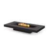 The EcoSmart Fire Gin 90 Low Graphite Fire Pit is a versatile propane fire table, designed with a contemporary, rectangular profile for outdoor luxury. Its sleek graphite finish and stunning flames create an inviting ambiance, making it ideal for modern patio designs. This premium fire feature serves as both a functional heating element and a stylish centerpiece.