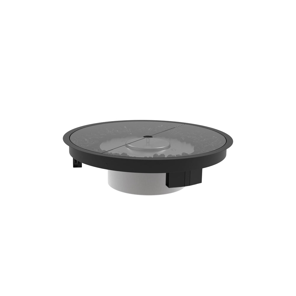 The EcoSmart Fire R20 Glass Cover Plate is a round tempered glass fire pit cover, providing full burner protection for round outdoor fire pits. Its high-strength construction ensures safety, durability, and a modern finish that enhances any luxury fire table.
