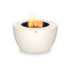  The EcoSmart Fire Pod 40 in bone features a propane burner, offering a seamless outdoor gas fire pit experience. Its modern fire pit design and round bowl shape make it an ideal centerpiece for backyard relaxation.