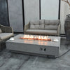 56" x 32" Rectangle Hampton Concrete Fire Table by Elementi