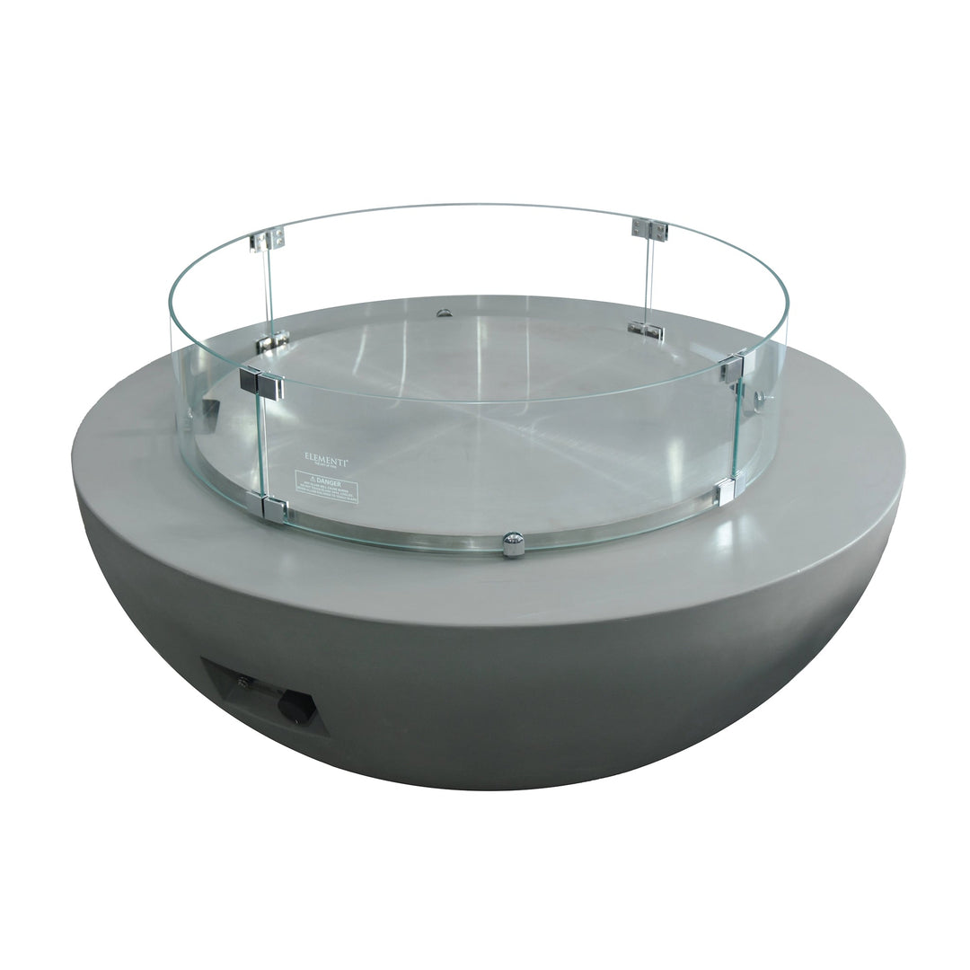29" Round Lunar Stainless Steel Burner Cover by Elementi