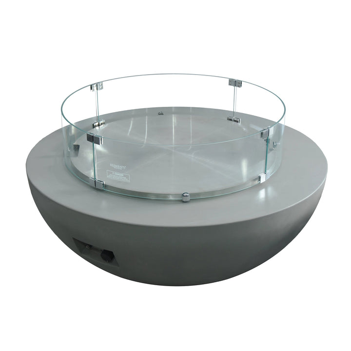 29" Round Lunar Stainless Steel Burner Cover by Elementi