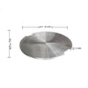 29" Round Lunar Stainless Steel Burner Cover by Elementi