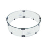 30" Round Lunar Glass Wind Guard by Elementi