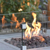 22" Square Manhattan Glass Wind Guard by Elementi