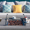 22" Square Manhattan Glass Wind Guard by Elementi