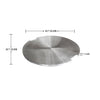 20" Round Metropolis Stainless Steel Burner Cover by Elementi
