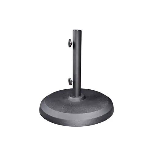 a stand alone umbrella base large is standing on a white background