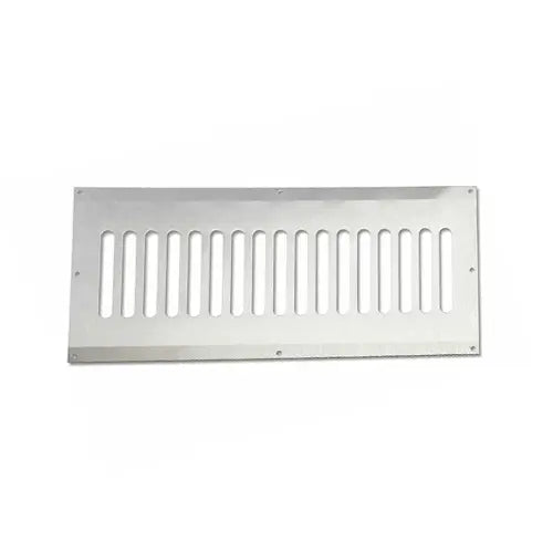 a stainless steel fire pit vent is on display on a white background