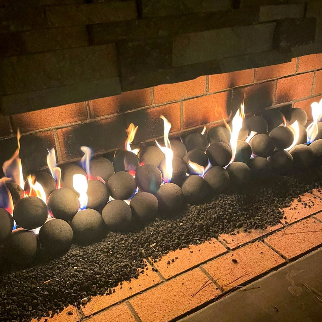 4" Lite Stone Fire Balls - Set of 6 by American Fire Products