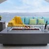 60" x 27" Rectangle Granville Concrete Fire Table by Elementi