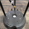  Interior view of the open tank compartment of the Golden Flame Outdoor Natural Gas Patio Heater, showing the spacious area for securing a natural gas or propane tank. The compartment is designed for safety and ease of use, allowing for quick and hassle-free tank replacements. Perfect for homeowners and business owners looking for convenient outdoor heating solutions. 