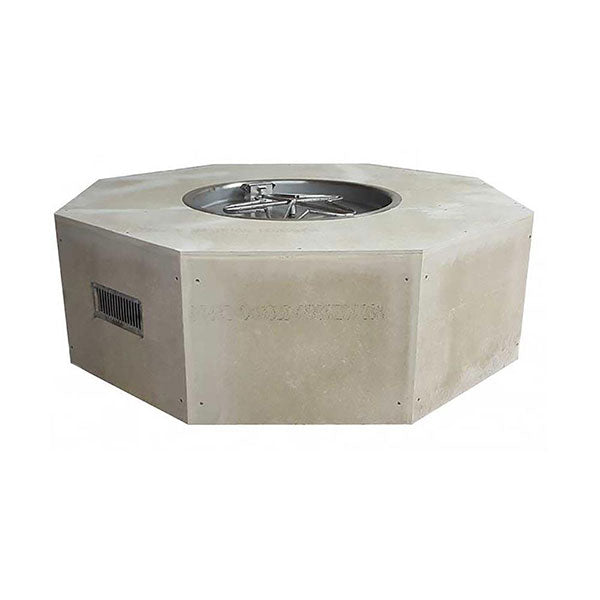 Octagon Unfinished Fire Pit Enclosure with Burner by HPC Fire