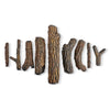 Formation Creation Country Oak Ceramic Gas Fire Pit Logs – 9 Piece Set