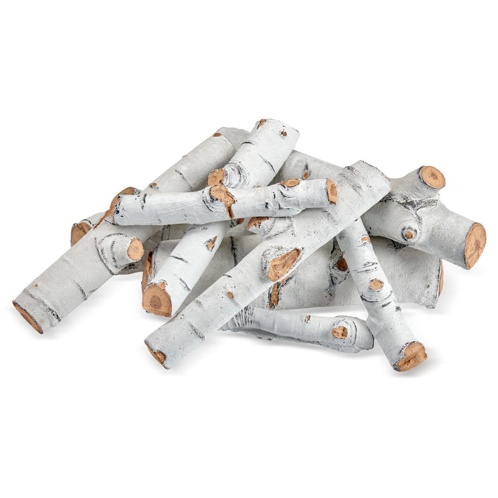 Formation Creation Sierra Birch Ceramic Gas Fire Pit Logs – 9 Piece Set