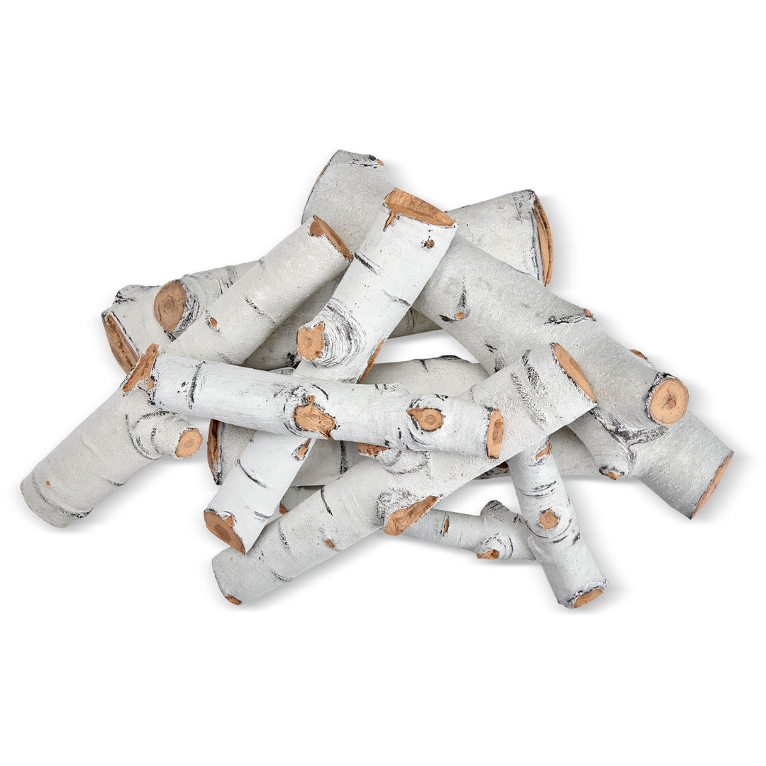 Formation Creation Sierra Birch Ceramic Gas Fire Pit Logs – 9 Piece Set