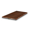 Moreno 60-inch x 26-inch rectangular copper fire pit lid with a flat panel design, crafted from high-quality hammered copper. This elegant lid offers protection for outdoor fire bowls and fire pits, while the sturdy brass handles provide ease of use. Ideal for luxury outdoor fire tables, patio setups, and modern backyard fire pits, this copper lid adds both style and durability