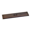 Oil rubbed bronze linear burner cover by American Fire Products, featuring a warm, brushed finish with a central handle—perfect for protecting fire pit burners while adding a touch of classic elegance to your outdoor space.