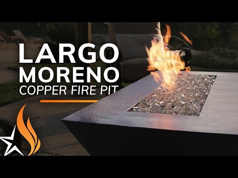 Fire features are our passion. With the outdoor 60" x 26" Largo Moreno Copper Fire Pit, it's easy to see why. This is an absolutely breathtaking fire pit to have in your outdoor space. It's made of 100% hand-hammered copper which makes it easy to integrate into just about any landscape design. Its unique and amazing linear fire makes it a one of a kind product. Whether you are looking for something modern or contemporary this fire pit will fit right in.