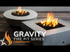 36" Round Gravity Concrete (GFRC) Fire Pit - Colors