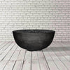 The Prism Hardscapes Moderno 1 Gas Fire Bowl in ebony, crafted with dark concrete, displays a bold and modern aesthetic. Perfect for outdoor fire bowls or fire pit tables, this large fire pit design creates a contemporary ambiance for your outdoor living space, making it an excellent addition to your backyard fire pit collection.
