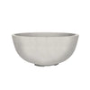 Prism Hardscapes Moderno 1 Gas Fire Pit in Ultra White, a stunningly clean, white round concrete fire bowl. This fire pit is ideal for modern outdoor spaces, providing both warmth and a sleek, minimalist design. Made from durable concrete, it can withstand outdoor elements while maintaining its pristine look. Perfect for contemporary patios, backyards, or garden settings looking for a luxurious touch.