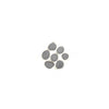 Extra small light gray Rasmussen vented fire stones assortment pack, showing six clustered stones with a natural shape, ideal for creating a unique look in outdoor fire pits. These fire stones provide a modern twist to traditional fire pit decor and are engineered for safe, heat-resistant use. Perfect for backyard fire pits, fire pit bowls, and enhancing outdoor ambiance.