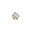 Extra-small Rasmussen Vented FireStones Assortment Pack in natural color, consisting of six intricately crafted ceramic stones suited for vented gas fireplaces. Perfect as a natural gas fire pit accessory, these stones enhance the authentic, warm atmosphere with a rustic, earthy charm