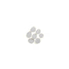 Rasmussen Vented FireStones Assortment Pack in white, extra-small size. Compact ceramic stones with a smooth oval shape, perfect for vented gas fire pits. These decorative fire stones add a contemporary touch to fire features, ensuring durability and aesthetic appeal.