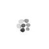 Small Rasmussen Vented Firestones Assortment Pack with an elegant mix of black, white, and light gray stones. Designed for use in gas fire pits, these vented stones add a stylish, realistic touch to any outdoor fire feature while ensuring durability and heat resistance.