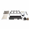 Complete Real Fyre G45 vented fireplace burner kit with APK-15 electronic ignition for natural gas, includes burner pan, grate, sand, embers, fittings, flex line, and APK-15 ignition system with remote control.