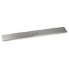 60-inch stainless steel linear burner cover by American Fire Products, designed to shield fire pit burners from the elements with a modern brushed finish and easy-lift center handle.