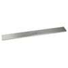 72-inch stainless steel linear burner cover by American Fire Products, featuring a sleek brushed finish and center handle—designed for full-length protection of extra-large fire pit burners with a clean, modern aesthetic.