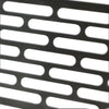 Close-up angle view of the Starfire Designs Decorative Fire Pit Venting Panel in Mason style, showcasing the precise and modern linear design. Ideal for outdoor fire pits, providing necessary ventilation for gas fire pits in various settings such as backyards or patios. This venting panel enhances the safety and aesthetic appeal of your fire pit, making it a perfect fit for modern outdoor fire pit setups