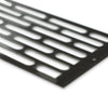 Diagonal close-up of the Starfire Designs Decorative Mason Fire Pit Venting Panel, highlighting the intricate linear pattern that allows for efficient ventilation in natural gas fire pits. This panel is an essential accessory for outdoor fire pits, contributing to safety and enhancing the visual appeal of your fire pit installation