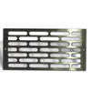 Full view of the Starfire Designs Decorative Mason Fire Pit Venting Panel, capturing the entire sleek and functional design. This venting panel is designed for outdoor natural gas fire pits, ensuring proper air circulation while maintaining a stylish, contemporary appearance in your outdoor fire pit area
