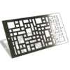 Side angle view of the Starfire Designs Decorative Fire Pit Venting Panel in a Mosaic design, emphasizing the craftsmanship and functionality, perfect for integrating into outdoor fire pit installations