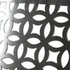 Close-up of Starfire Designs Decorative Fire Pit Venting Panel - Trellis, showcasing intricate interlocking pattern, perfect for enhancing outdoor fire pits, providing essential airflow while maintaining a stylish look for backyard and patio fire features
