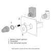 Starfire Designs Push Button Spark Key Valve Mounting Plate