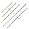 Set of corrugated stainless steel gas hoses in multiple lengths (12-inch, 18-inch, 24-inch, 30-inch, 36-inch), ideal for flexible and durable gas connections in outdoor fire pits, grills, and other installations.