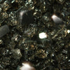 Detailed image of Starfire Glass 1/2" Broken Fire Glass in Bronze Reflective, showing warm brown tones with reflective highlights. Perfect for enhancing outdoor fire pits or fire bowls, this tempered glass resists heat and adds a luxurious touch to fire pit designs.