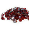 A bold and fiery collection of Starfire Glass Reflective Fire Diamonds in Red, perfect for creating a dramatic ambiance in gas fire tables and commercial fire pits. Their reflective surface maximizes brightness, adding a vivid pop of color to any fire feature.