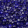  High-quality close-up of Starfire Glass Reflective Fire Drops in Cobalt Blue (10lbs), displaying bold, deep blue, highly reflective fire glass. A stunning addition to fire bowls, patio fire tables, and gas fireplaces.