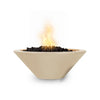 The Outdoor Plus 31-inch round concrete Cazo fire bowl in a vanilla finish offers a clean and elegant aesthetic for any outdoor setting. The neutral vanilla tone blends seamlessly into modern or traditional outdoor designs. Built from strong concrete, this fire bowl supports propane or natural gas, making it both stylish and functional.