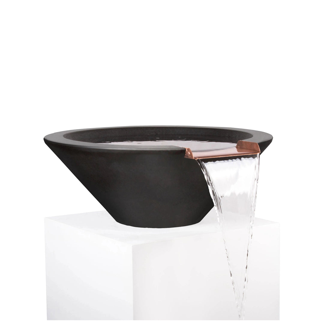 31" Round Concrete Cazo Water Bowl by The Outdoor Plus