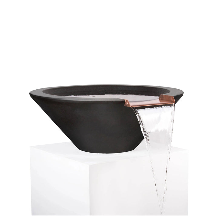 31" Round Concrete Cazo Water Bowl by The Outdoor Plus