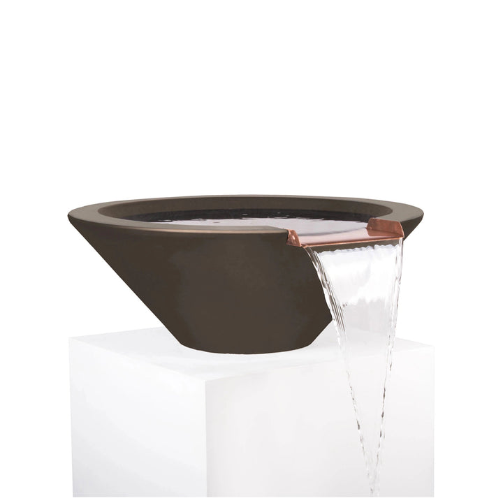 31" Round Concrete Cazo Water Bowl by The Outdoor Plus