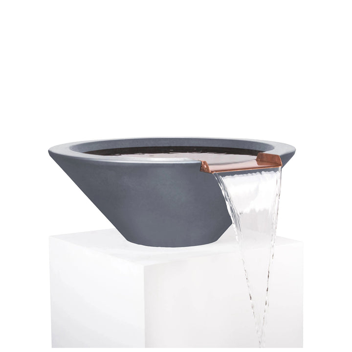 31" Round Concrete Cazo Water Bowl by The Outdoor Plus
