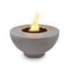 The Outdoor Plus 37" Sienna Concrete Gas Fire Pit in natural gray presents a classic, smooth concrete finish, providing a sleek and modern look for your outdoor patio or backyard. This versatile fire pit features a bowl shape with a sturdy base and a reliable burner for consistent flames. Its neutral hue complements various outdoor design styles.